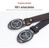 Cowhide Trendy Men's Retro Casual Plate Buckle Belt