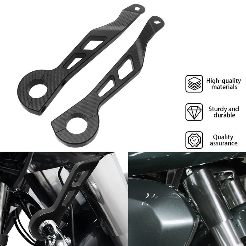 Black Motorcycle 1PairEngine Guard Lowers Fairing Support Kit Mounting Bracket For Harley Touring Road Glide Limited FLTRXL 2026