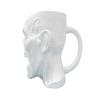 Skull Coffee Mug with Handle White Human Skull Drinking Mug 3D Shaped Novelty Drinkware for Halloween Home Kitchen Decor