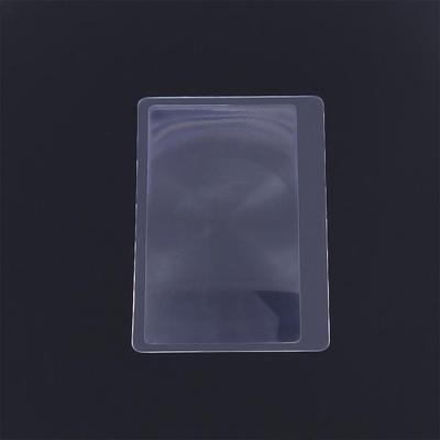 3X Feito de Plásticos Forma de Cartão de Crédito Lupa Ampliadores Lupa Lente de Fresnel