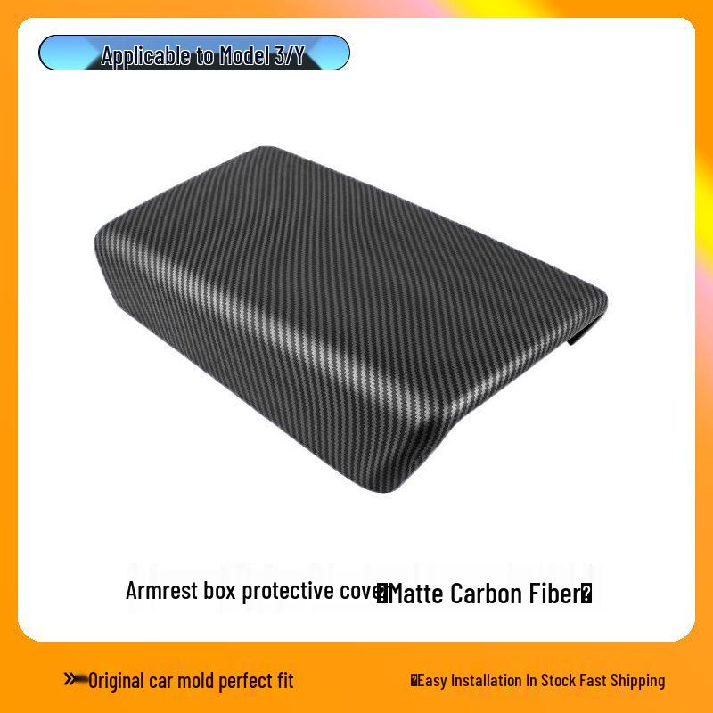Tesla Model 3/Y Carbon Fiber Rear Vent Armrest Cover
