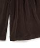 COTTON BELL Volume Pleated Corduroy Pants - Brown