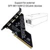 PCIE4.0 X16 4-Port Oculink SFF8611&8612 Erweiterungskarten-Adapterkarte