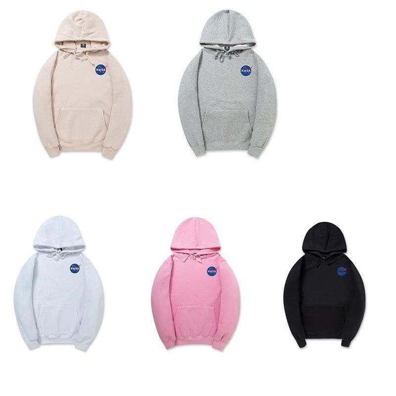 Bluza Z Kapturem Z Nadrukiem NASA Hip Hop Pulower Unisex 2018