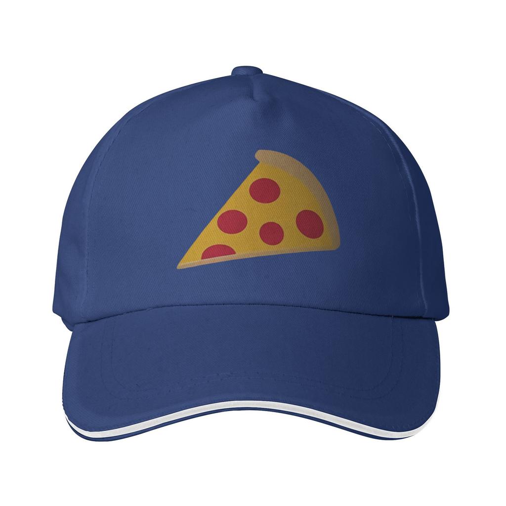 Pizza Slice Emoji Baseball Cap Polyester Adjustable Summer Outdoor Unisex Dad Hat