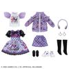 TAKARA TOMY Cooles DX Casual Lila Kleid Rollenspielzeug für Kinder ab 3 Jahren Licca-chan Puppe, Kuromirika-chan & Set, Anziehen