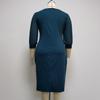 6XL African Plus Size Women's Three-Quarter Sleeve Round Neck Print Dress