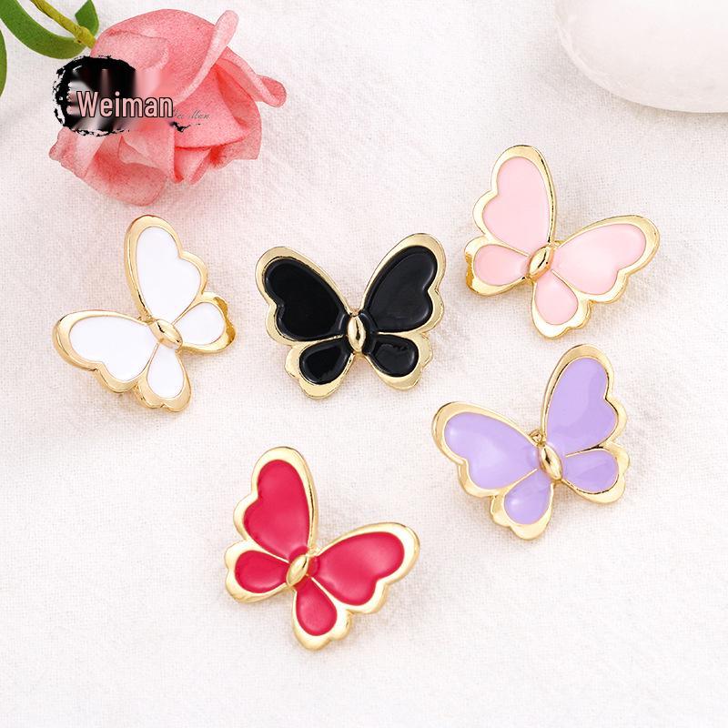 Cute Multicolor Butterfly Brooch - Versatile Accessory for Girls