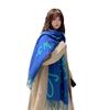 Scarf Women's New Winter Shawl Outer Wear Fashionable High End Imitation Cashmere Thickened Warm Mother's Scarf