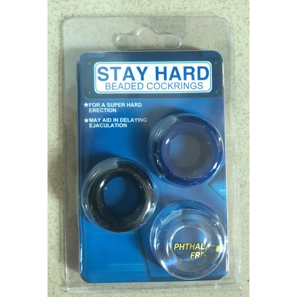 3pcs Cock Ring Silicone Delay Ejaculation Adult Toys for Men Penis Ring Enlargement Delay Chastity Device Sex Toys Sex Shop