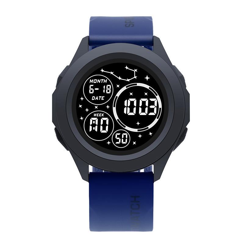 Digital Sports Watch For Men With Night Light Water Resistant For Outdoor Activities