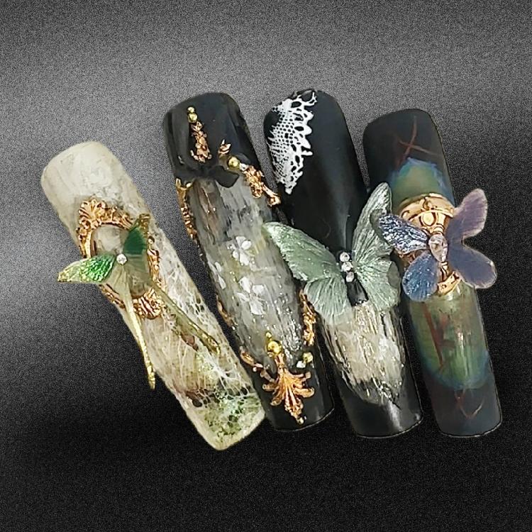 Intricate Butterfly Wing Silicone Craft Mold Reusable Tool For Epoxy Resin Art Nail Decorations Manicure Mould