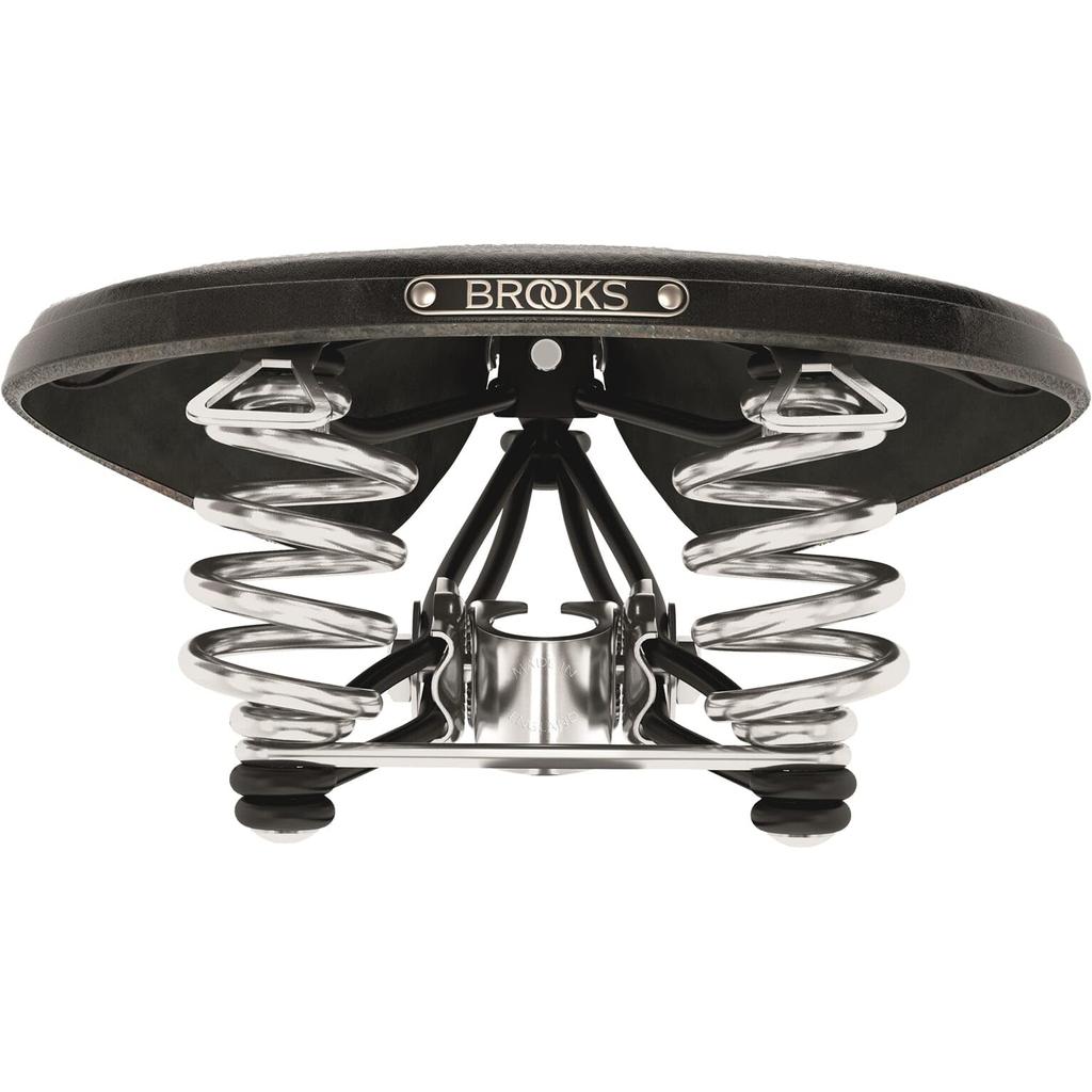 BROOKS Leather Saddle B66 BLACK with Perfect for City Riding and Touring Spring,