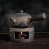 Stoneware Warm Tea Stove Ceramic Teapot Handle Pot Heating Furnace Kettle Tea Making Utensils Boiling Teapot Set Home Teaware