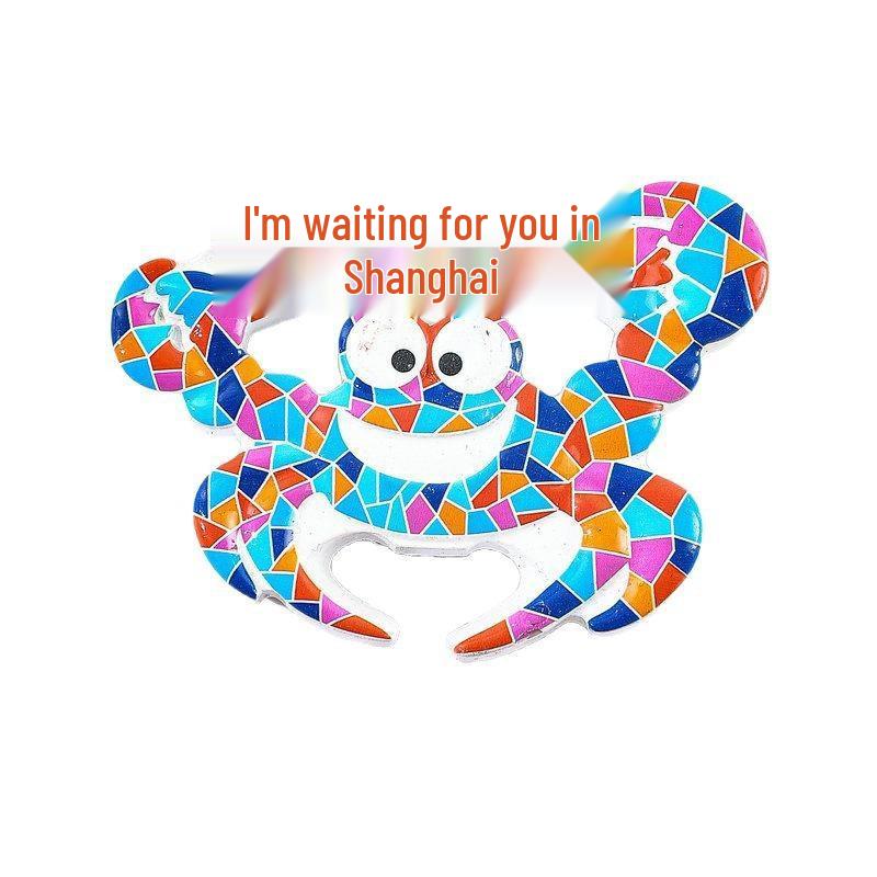 Qingdao Wahrzeichen Cartoon Kühlschrankmagnet - 3D Harz Souvenir aus China