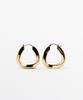Massimo Dutti Triangle Hoop Earrings