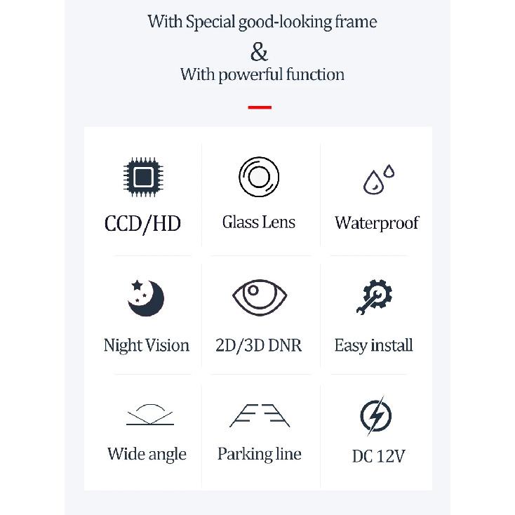 CCD HD AHD Fisheye Rear View Camera For Volkswagen Tiguan b7 2011 2012 2013 2014 2015 2016 Car Trunk Handle Reverse Monitor