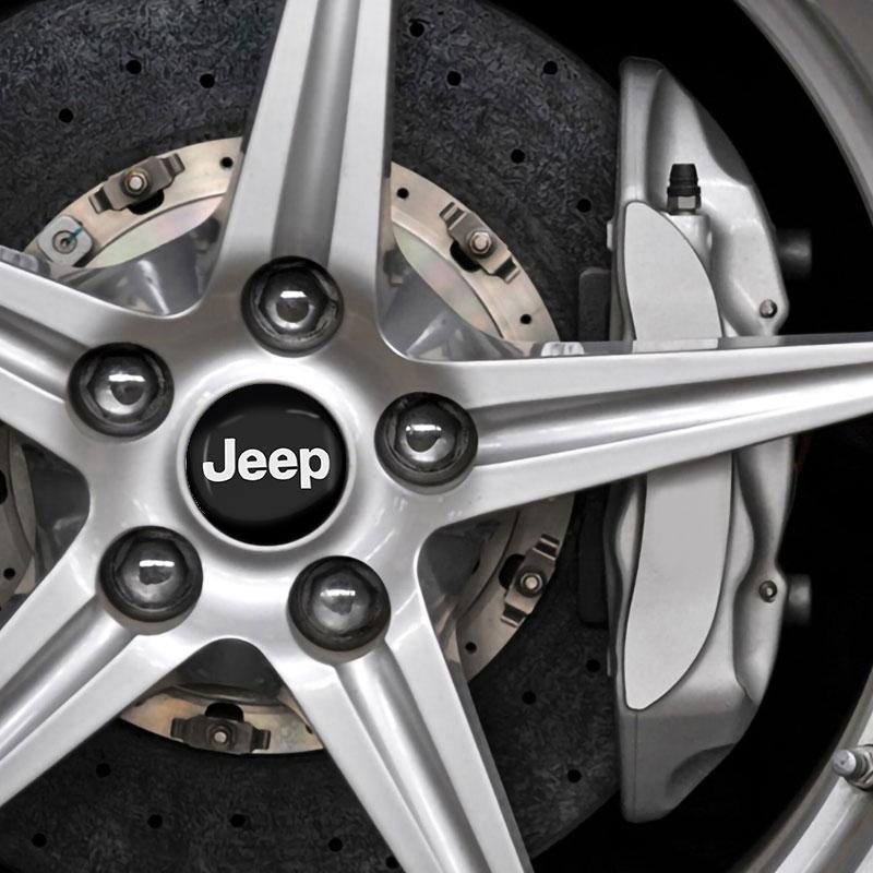 4 Stück 60MM Auto Radmitte Nabenkappe Autozubehör für Jeep JK Gladiator Compass Renegade Grand Cherokee Wrangler