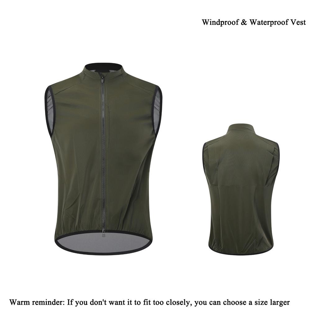 New Arrival Lightweight Cycling Vest Portable Road Bike Zip Jacket for Men Women Windproof Waterproof Running Waistcoat ODM