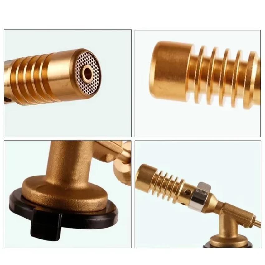 1 Pcs Gas Turbo Torch Flame Gun Flame Copper Lighter BBQ High Temperature Solder Brass Blowtorch Propane Butane Welding Torch