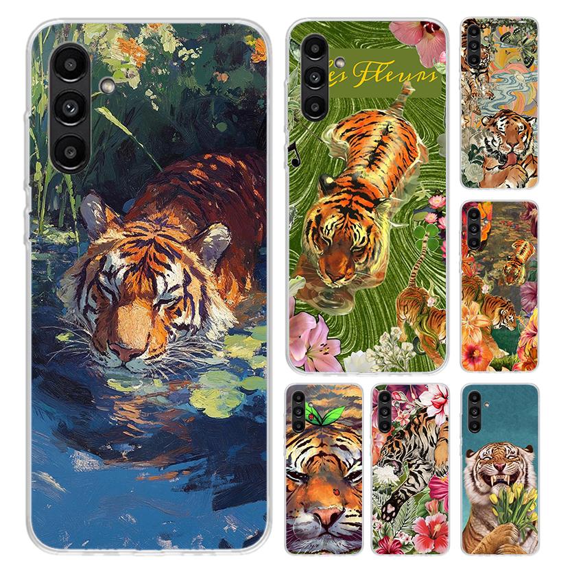 Superior Tiger Pattern Art Phone Case for Samsung Galaxy A17 A16 A37 A26 A36 A57 A56 A15 A25 A35 A55 A14 A24 A34 A54 A13 A23 A33