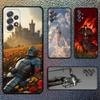 Crusaders Templar Knight Art For Samsung S 25,24,23,22,30,21,10,9,Ultra,Plus,Lite,FE,4,5G Phone Case Black Soft Case