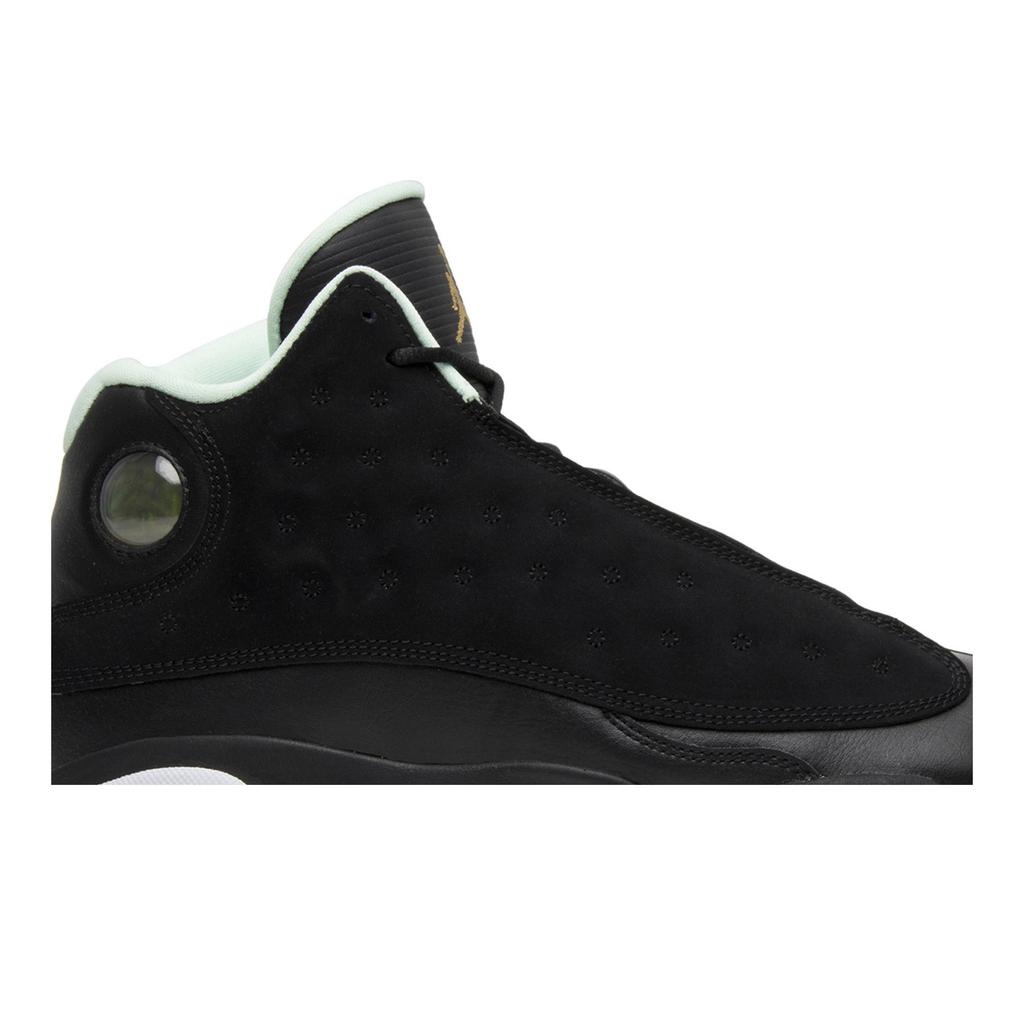 Air Jordan 13 Retro Bambini 'Mint Foam' (Unisex) Scarpe da Basket per Bambini Nero / Oro Metallico / Schiuma Menta / Bianco 439358 015
