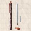 Multi-Color Options Heat Transfer Leopard Pattern Round Gel Pen Cute Leopard Pressed Colorful Hot Stamping Flower Film Metal Pen