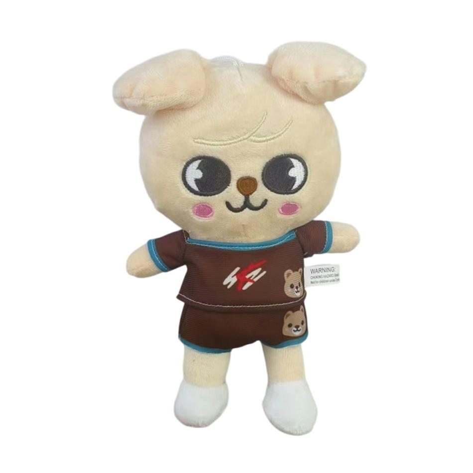 20cm Skzoo Plush Toys Stray Kids Cartoon Stuffed Animal Wolf Chan Plushies Doll Cute Companion Adults Fans Gift for Cuddly Fluffy Huggable Kawaii