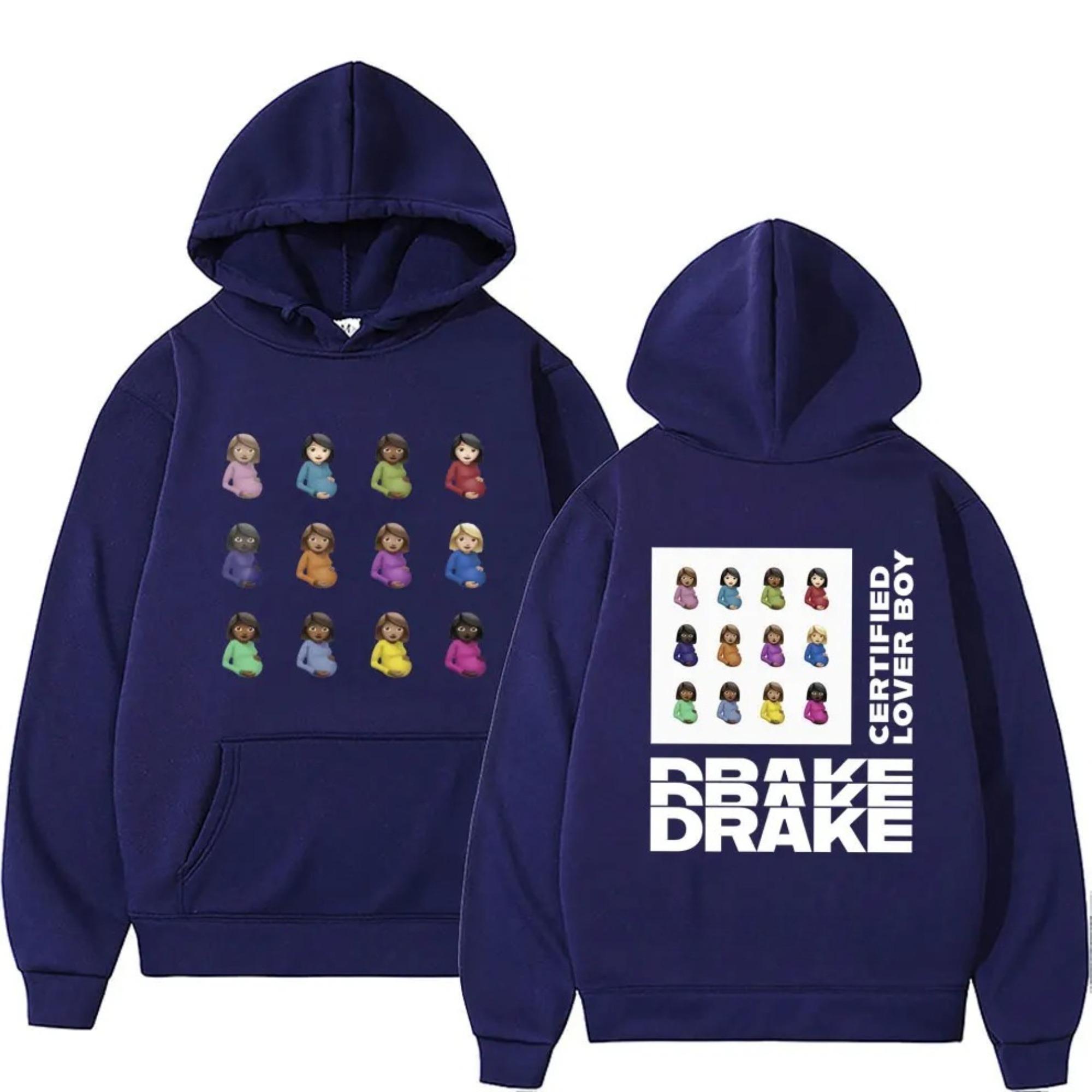 

Fall/Winter Men Casual Hoodie Album Art Print Cozy Pullover Sweatshirt Loose Fit Long Sleeve Drawstring Hood Oversize Unseix 3XL