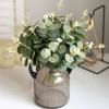 20 Pièces Couleur Verte Faux Eucalyptus Plantes Décoration Plantes Artificielles Bouquets Arrangement Floral