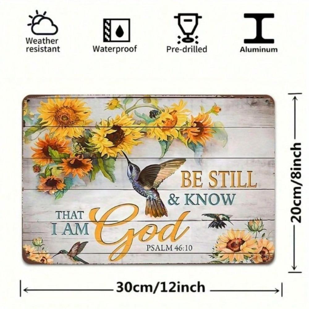 Metal Wall Art Inspirational Christian Motivational Decor Gift for Home Church