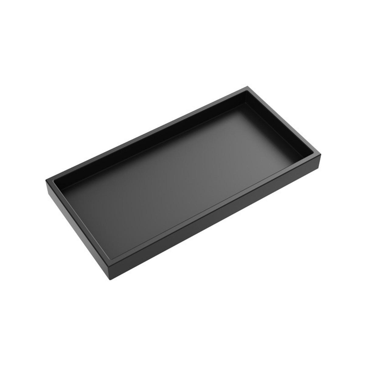 

Shatterproof Design Silicone Tray Perfect for Busy Bathrooms or Kitchens Black 20x10cm