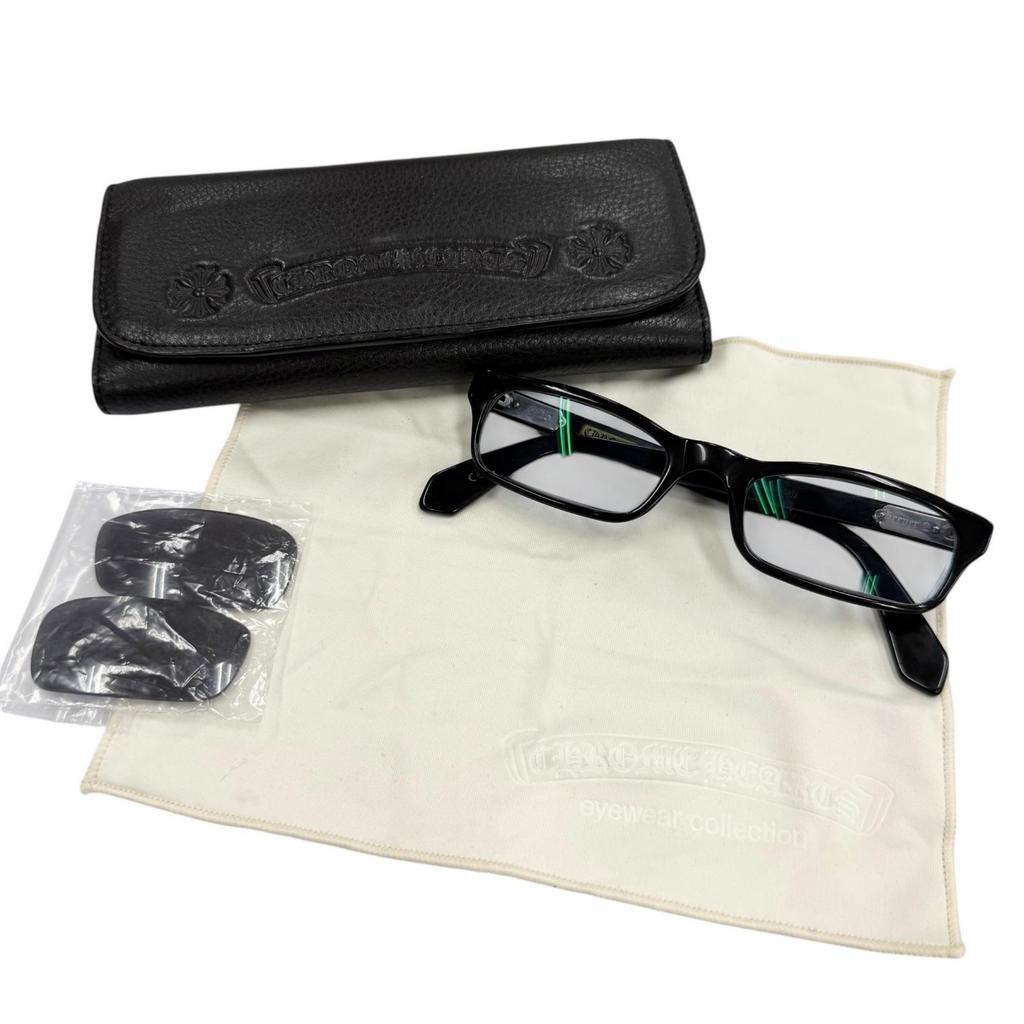 Very Good CHROME HEARTS Sunglasses KEEPER 2 Rare Black 925 Used