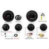 Black 85mm GPS Speedometer 80MPH Waterproof 6 Gauge Kit Fit Car Boat Marine Gasolines Vehicle Tachometer Water Temp Fuel Gauges