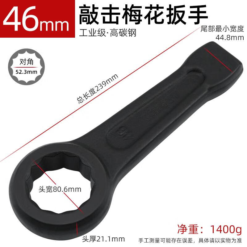 Heavy Duty Striking Ring Spanner CN plug (adapter included)