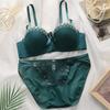 Embroidered Butterfly Underwire Girls Underwear Set Non-slip Fashion Sexy Bra