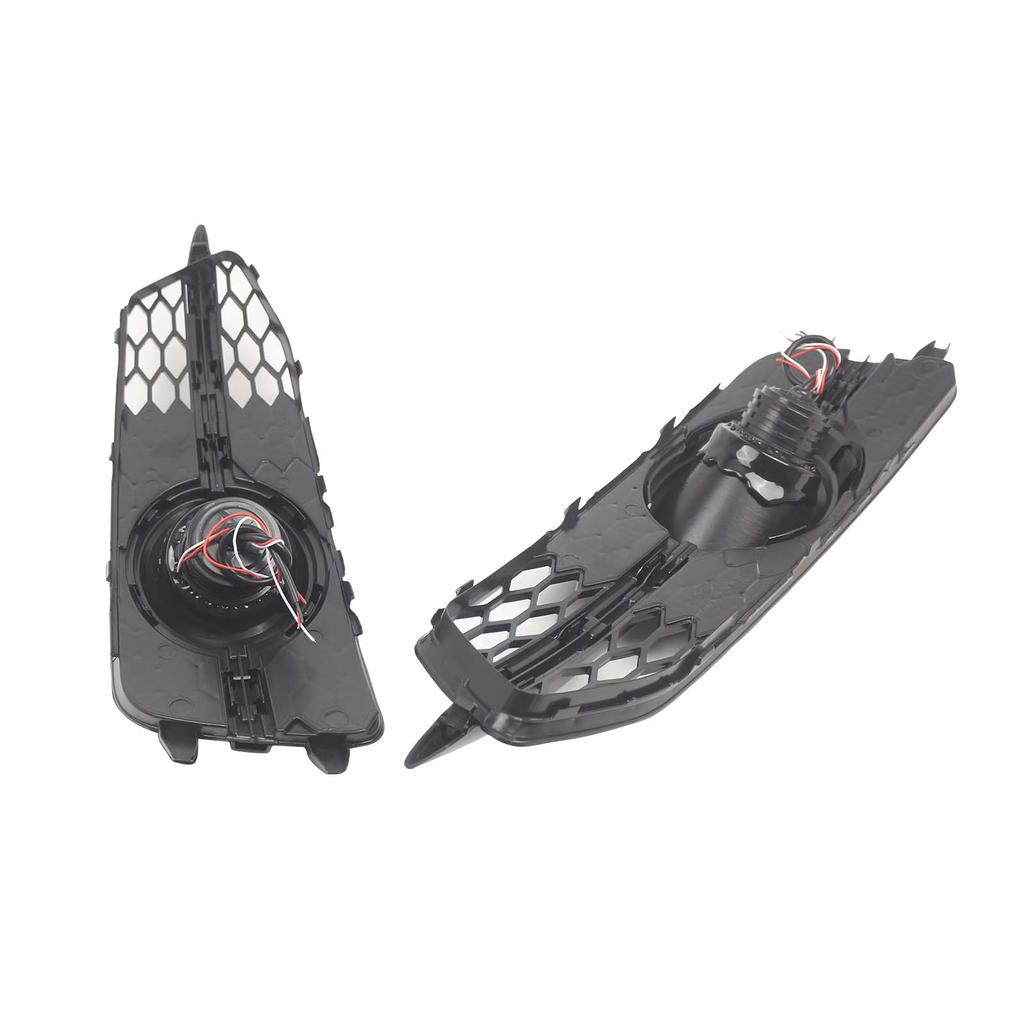 2PCS Car Front Bumper Fog Light Grille For   A6 C7 S-Line 2012-2014 W/LED