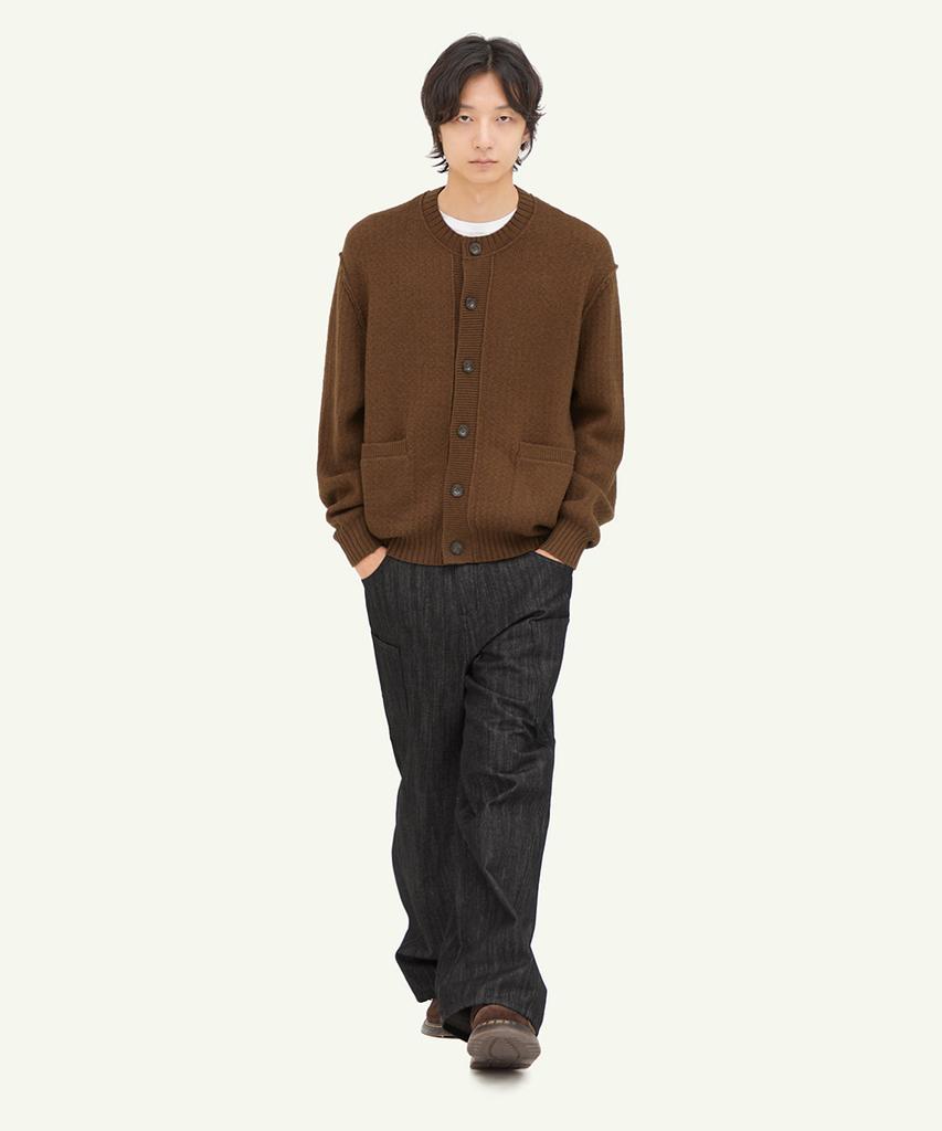 Intempomood Cottage Round Neck Cardigan_Brown