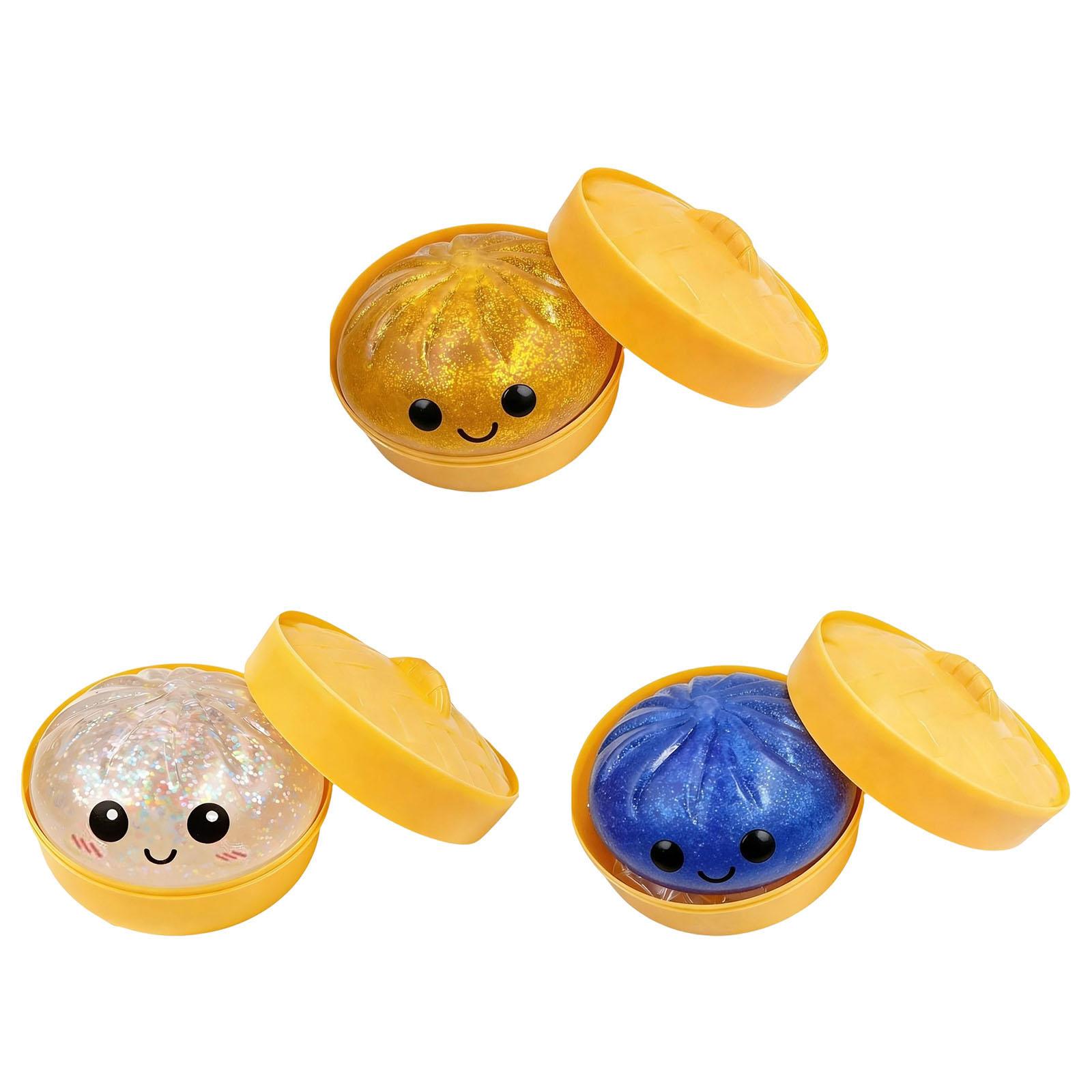 

Realistic Giant Steamed Bun, A Toy With A Steamer, A Slow- Dough Ball Designed For Stress Relief.Glitter Dumpling One Size