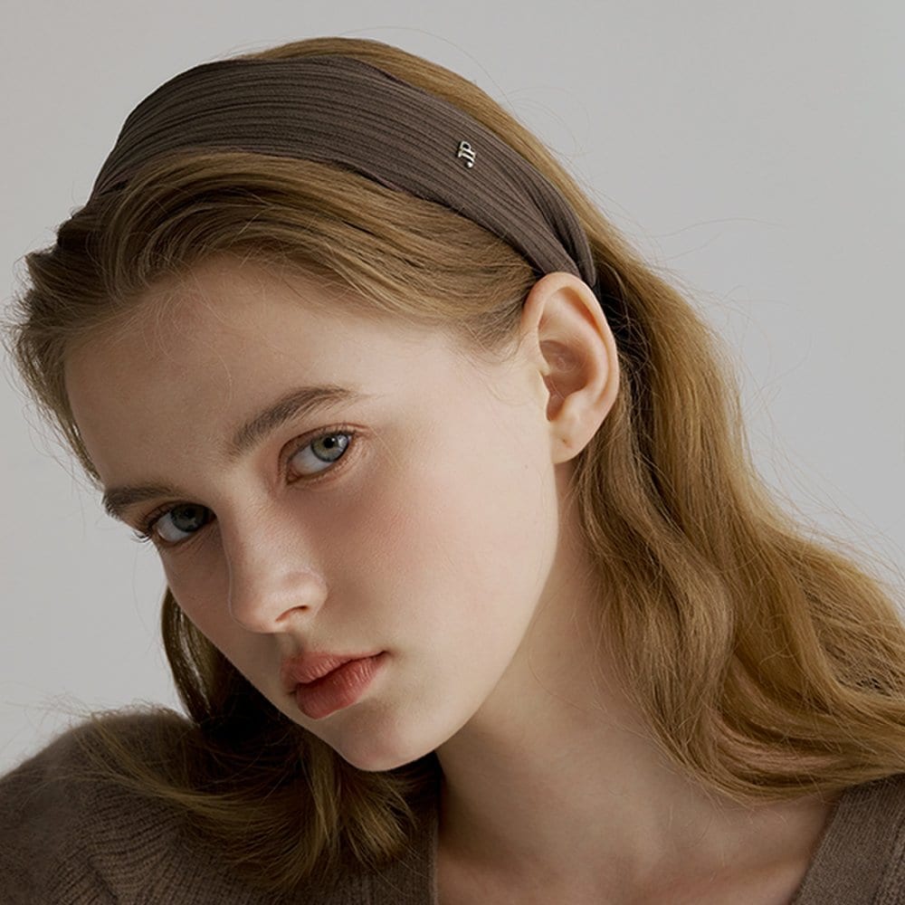 

Плиссированная широкая повязка для волос Jp-25-008Hb ivory