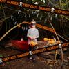 Halloween Warning Tape Caution Barrier Festival Warning Streamer Spooky Party Haunted House Outdoor Porch Yard Halloween Decoration Supplies