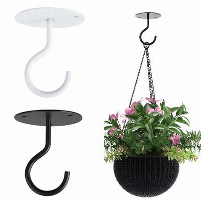 Wall Mount Ceiling Hooks Carbon Steel Flower Pots Lifting Hook New Plant Hanging Hook  Garden