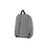 Vans Classic Checkerboard Logo Zip Backpack Unisex Backpacks Black White VN0A5KI1Y28