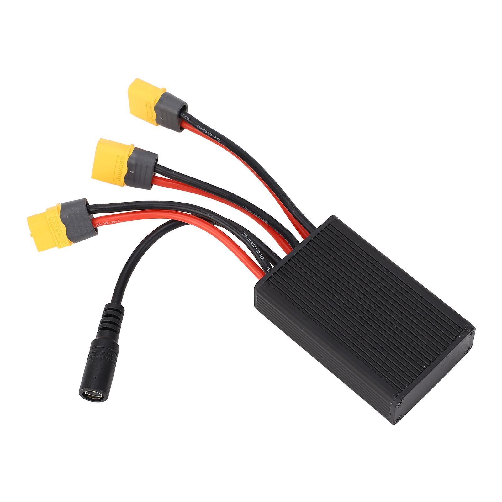 Convertisseur de décharge à double batterie pour vélo électrique, module parallèle 20 V à 72 V avec connecteur XT60H, sortie 40 A et boîtier ABS