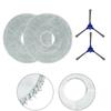 Mop Cloth And Side Brush Set For Cecotec For Conga M100 Spin AI Vacuum, Replacement Parts For Floor Cleaning, 2-Pack