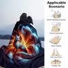1pc Fox Printing Lightweight Flannel Blanket, Comfortable and Warm Blanket, for Camping Sofa Bed and Couch Office, Gift