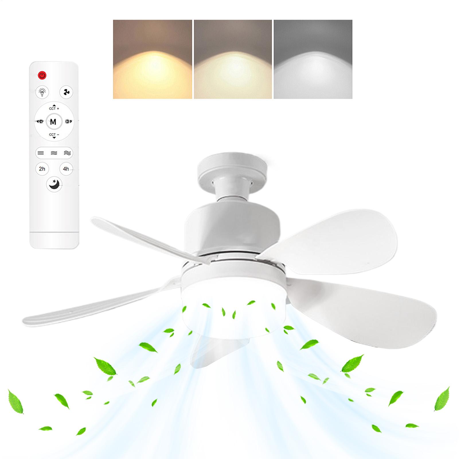 

Bedroom Ceiling Fan Household Small Fan Light Intelligent Lighting Detachable Cooling Gadget For Hallway Bedroom Living Room China Mainland