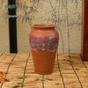 Hand-Painted Terracotta Flower Pots - Breathable Red Clay, Unglazed, Large Diameter, Creative Folk-Inspired Vases for Green Plants.