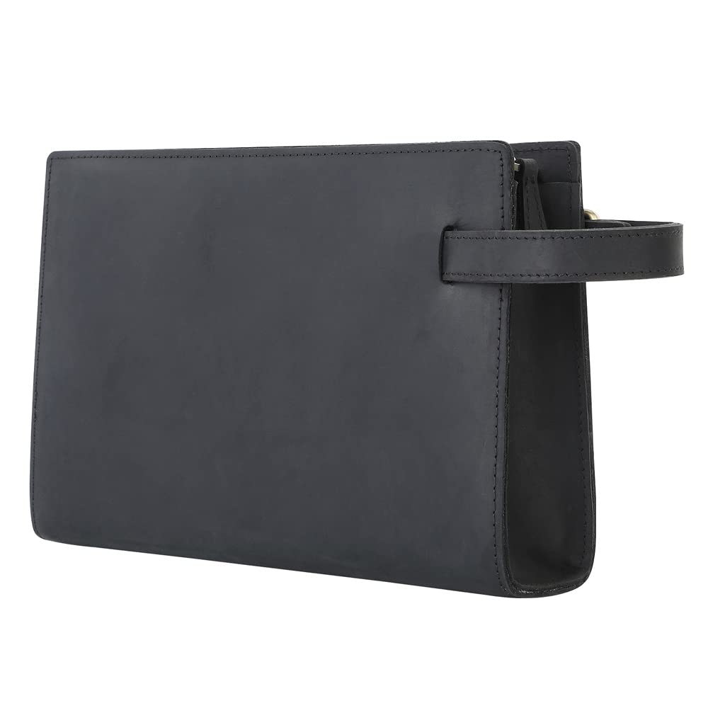 

толстая натуральная коровья кожа вторая сумка для клатча натуральная кожа может хранить iPad 2 ручку прием для мужчин [Whatna] 2-сторонний мужской, сумка, сумочка, B5, мини, чёрный